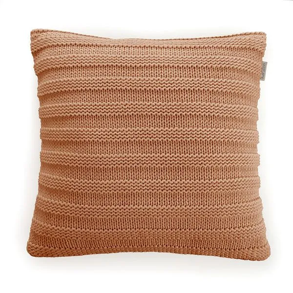   Almofada Decorativa de Tricot Quadrada Elana Âmbar