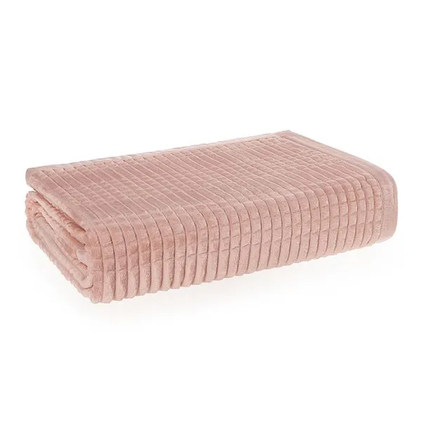   Manta de Microfibra Casal Lima Rosa Claro