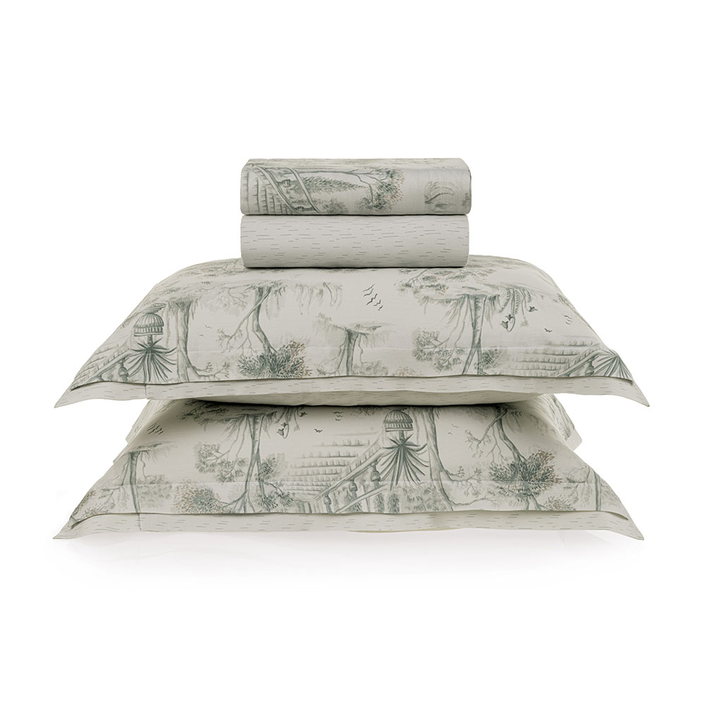  Jogo de Cama Casal 300 Fios 100% Algodão Montês