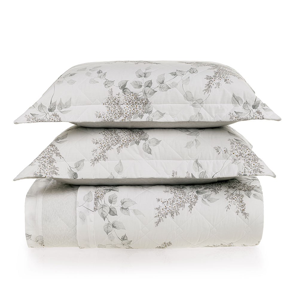 Colcha Casal com Porta-travesseiro 200 Fios 100% Algodão Brenda