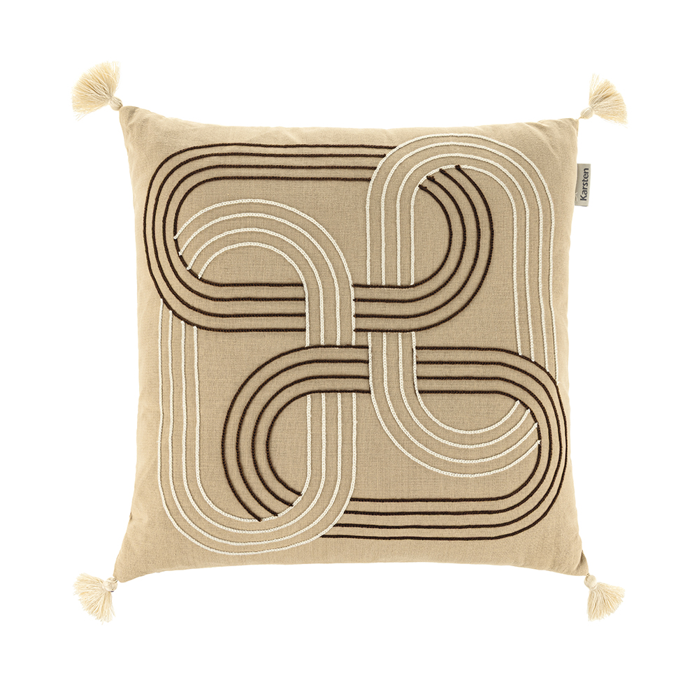 Almofada Decorativa Quadrada 45 x 45 Niko Taupe