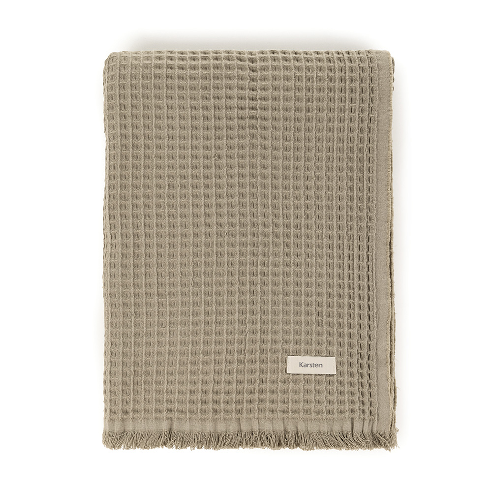 Manta Decorativa 100% Algodão Denver Mocca