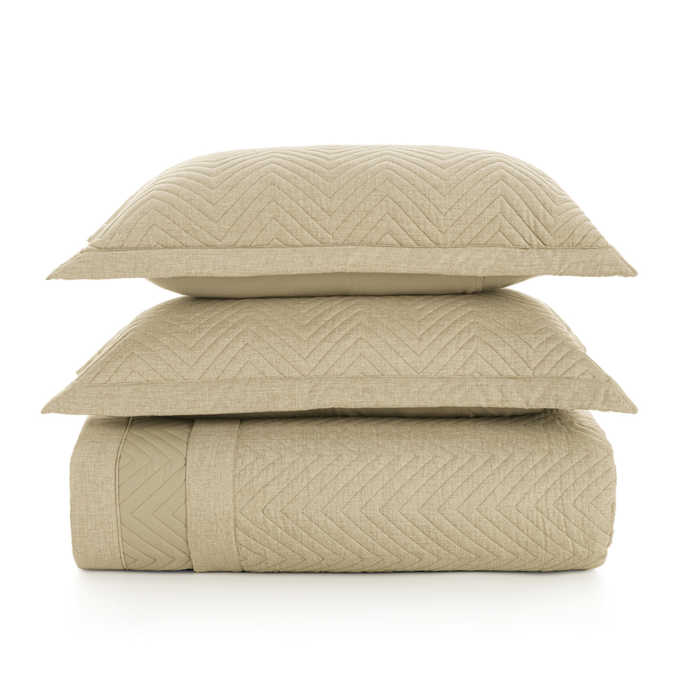  Colcha Queen de Microfibra com 2 Porta-travesseiros Arturo Giz