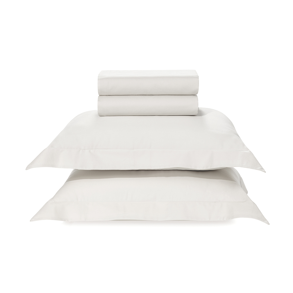Jogo de Cama Queen 300 Fios 100% Algodão Bossa Branco