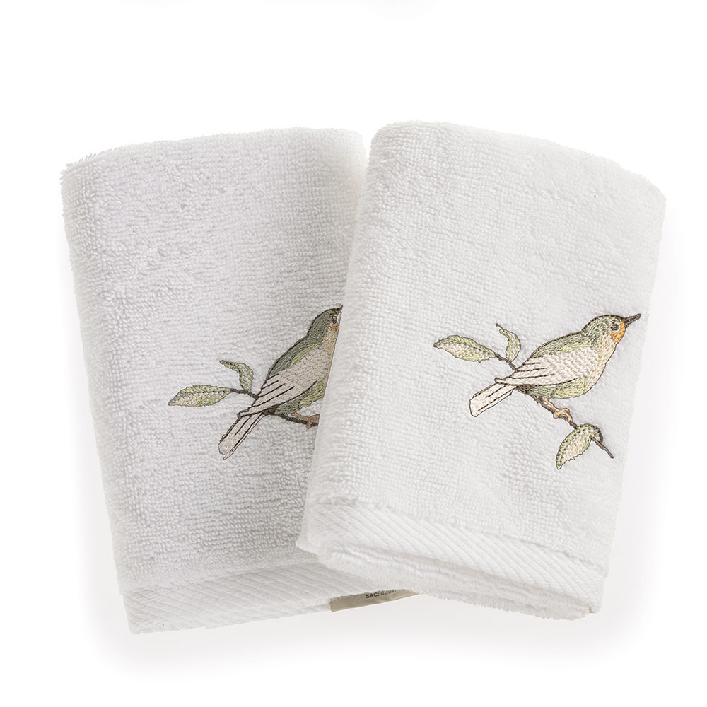 Jogo de Lavabo 2 Peças 100% Algodão Ventura Branco