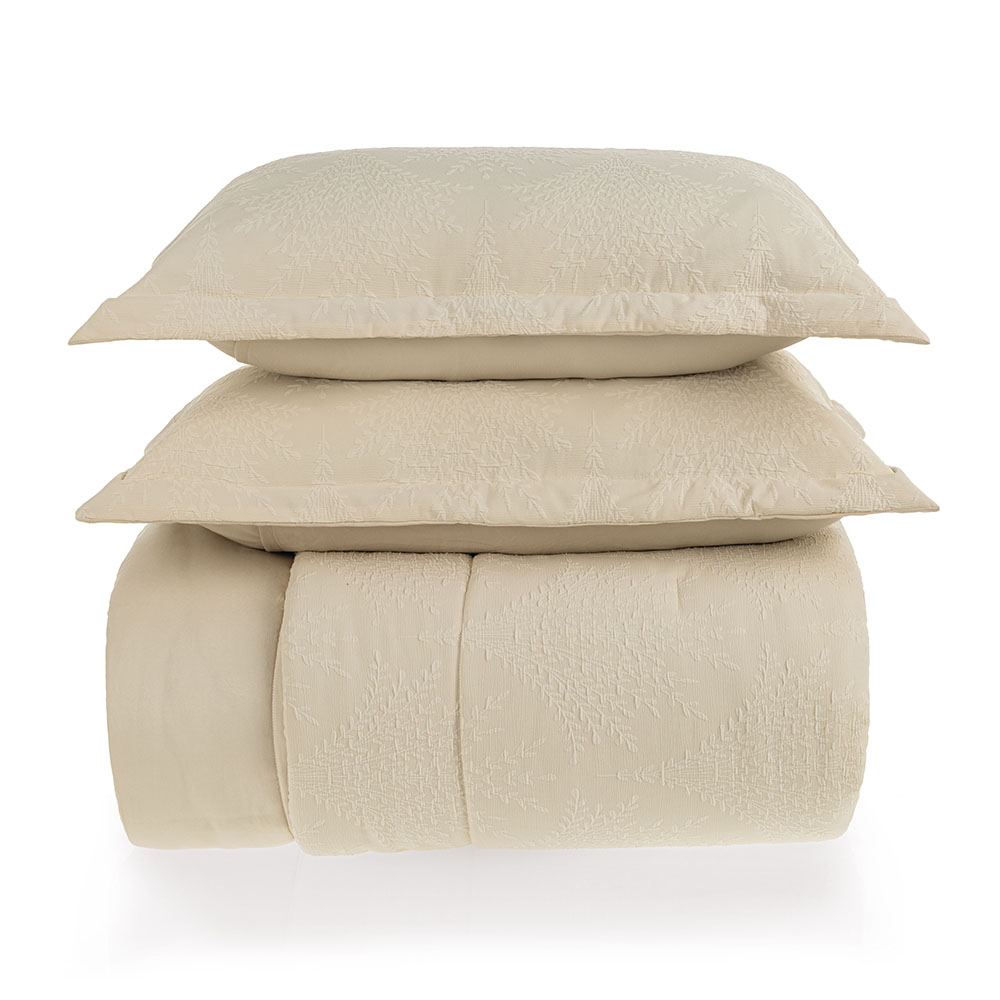 Colcha Queen com 2 Porta-travesseiros Vittoria Giz