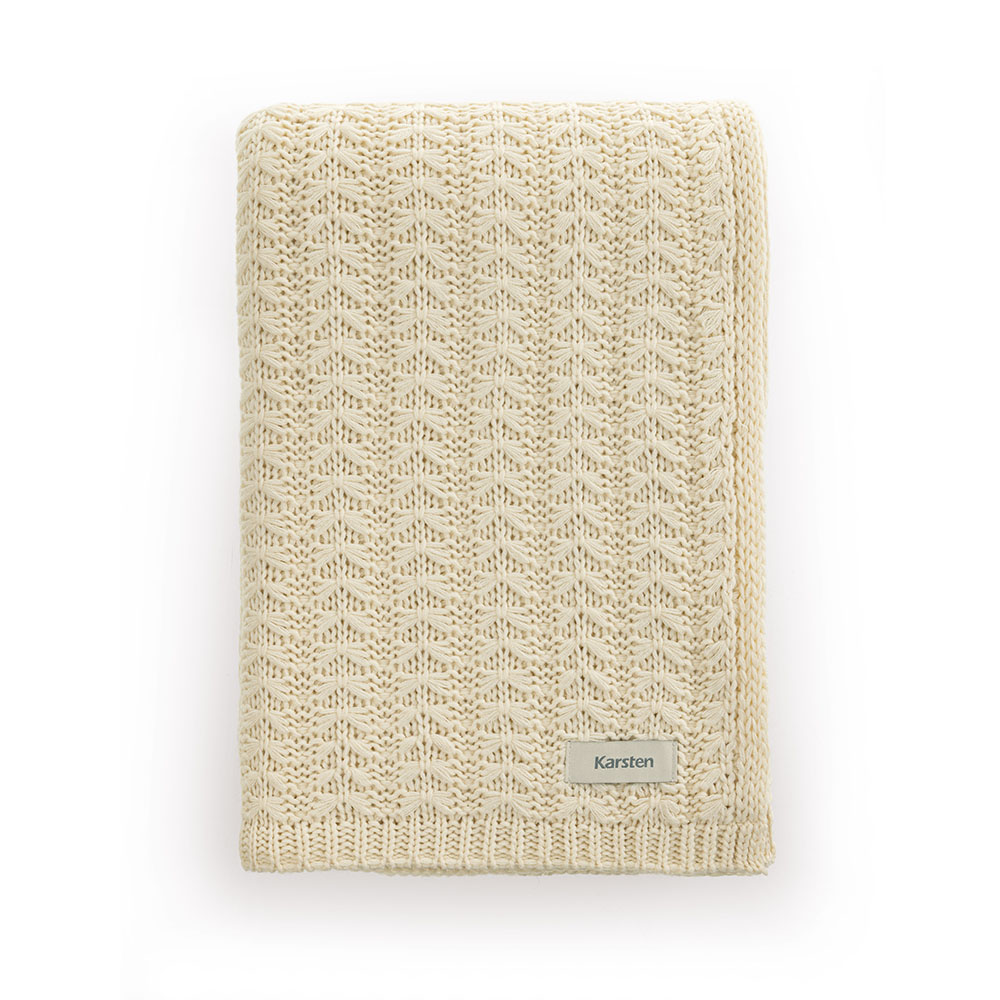  Manta Decorativa Diana de Tricô Giz