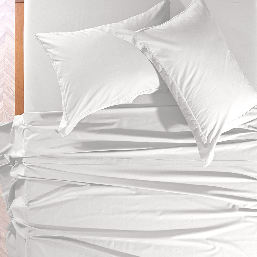 Jogo de Cama Queen 200 Fios 100% Algodão Ivy Branco